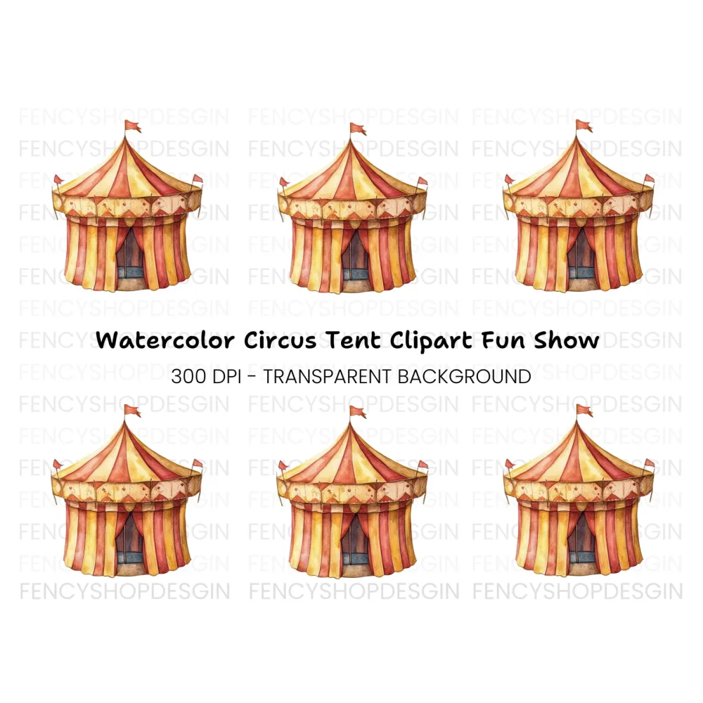 Circus Tent Clipart Bundle