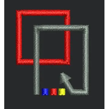 Red & Black Box Embroidery Design