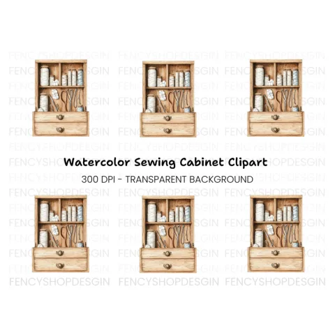 Vintage Sewing Clipart Bundle