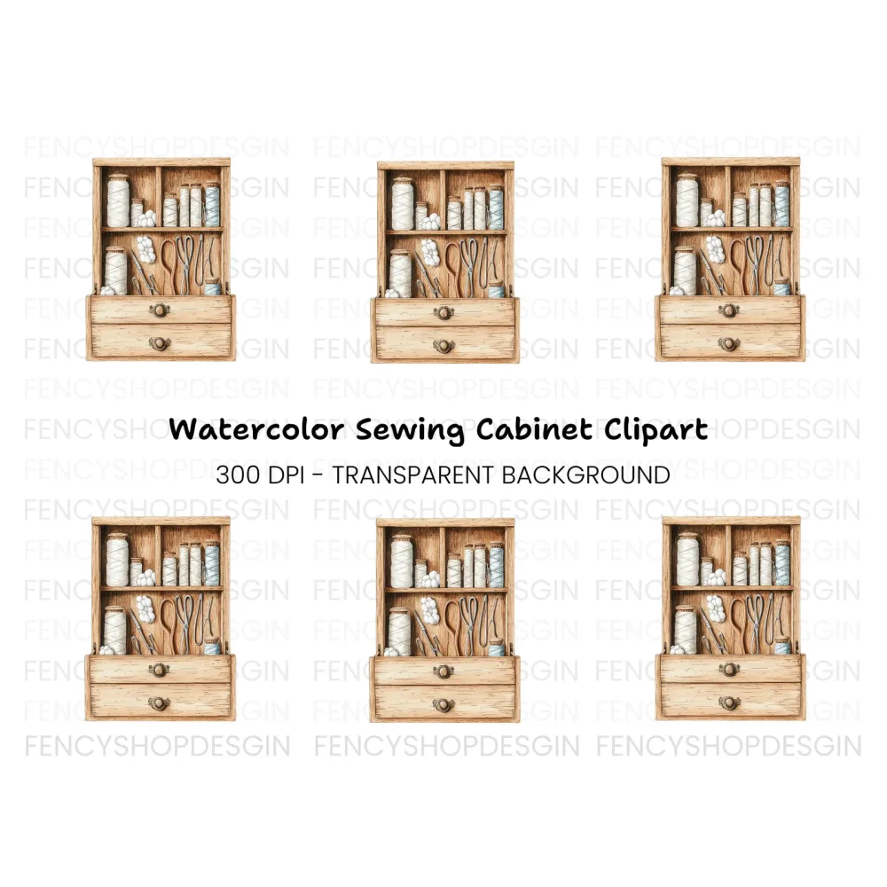 Vintage Sewing Clipart Bundle