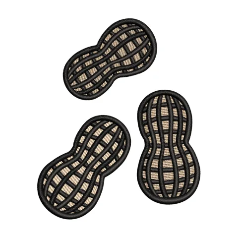Nuts Embroidery Design