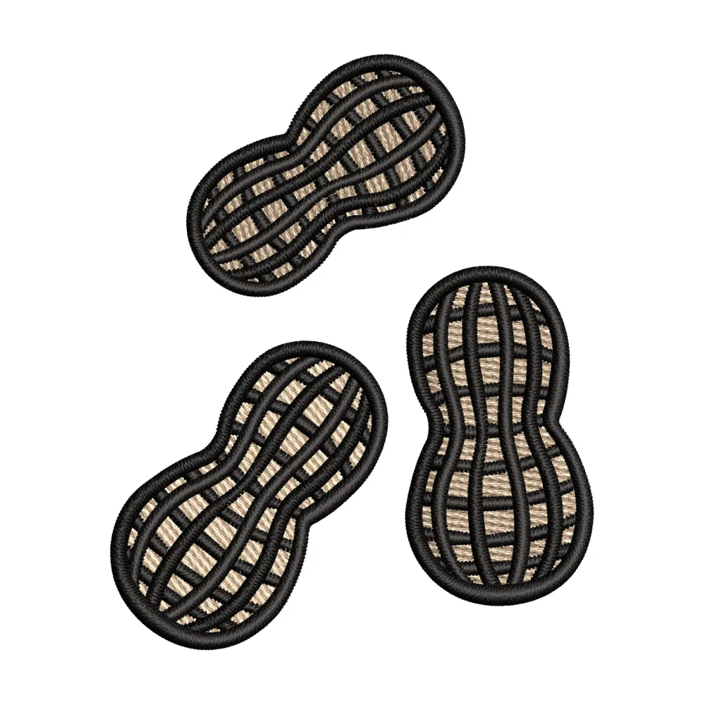 Nuts Embroidery Design