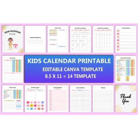 Kids Calendar Planner