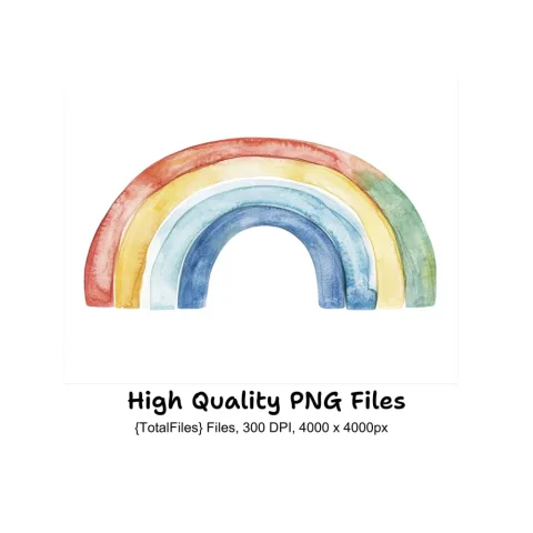Rainbow Clipart Bundle