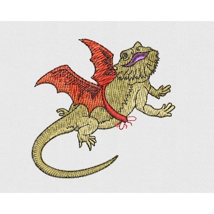 Lizard Embroidery Design