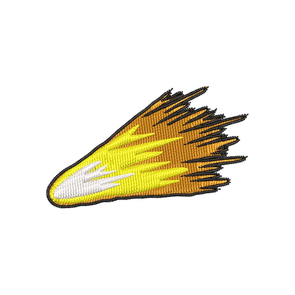 Comet Embroidery Design