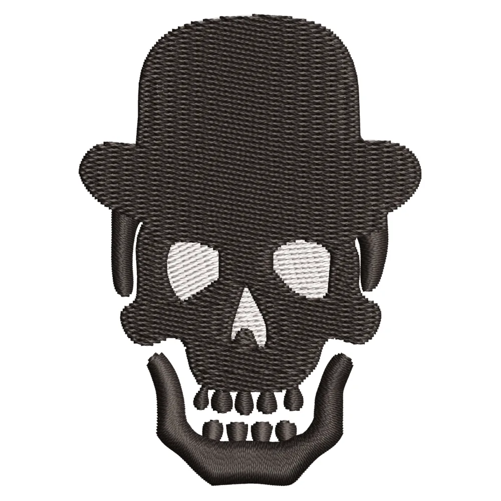 Hat Skull Embroidery Design
