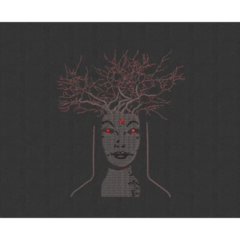Lady Embroidery Design