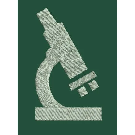 Microscope Motif Embroidery Design