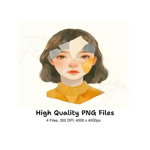 Diverse Portraits Clipart Bundle