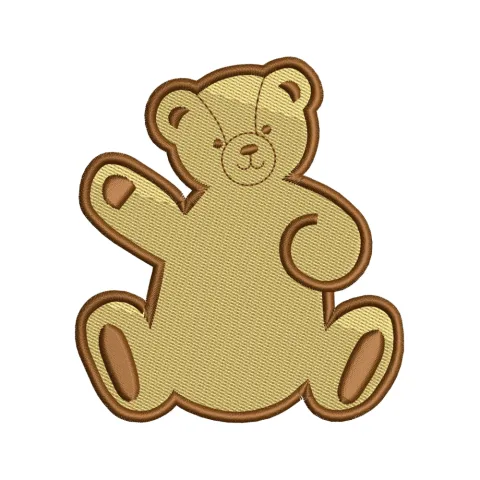 Teddy Bear Embroidery Design