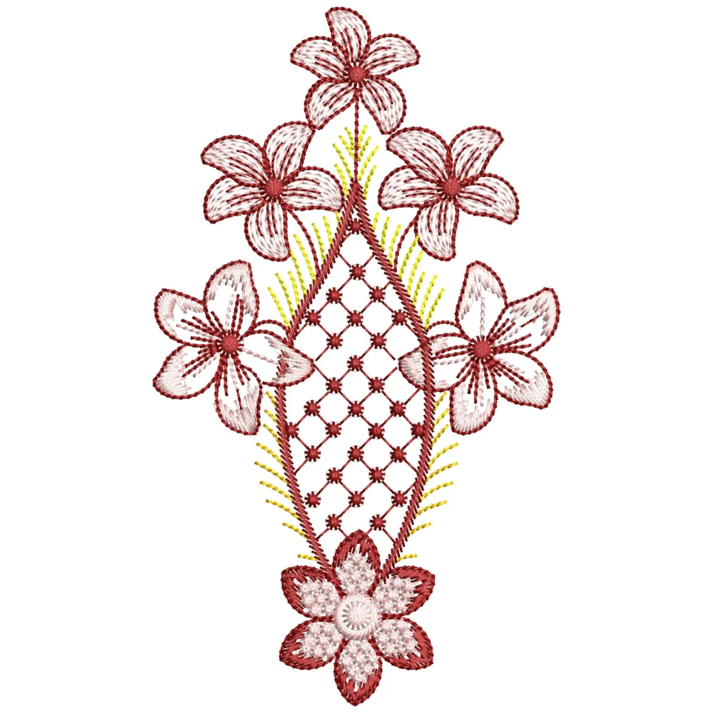 Flower Bunch Embroidery Design