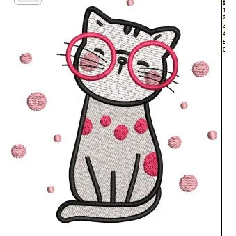 Cat Embroidery Design