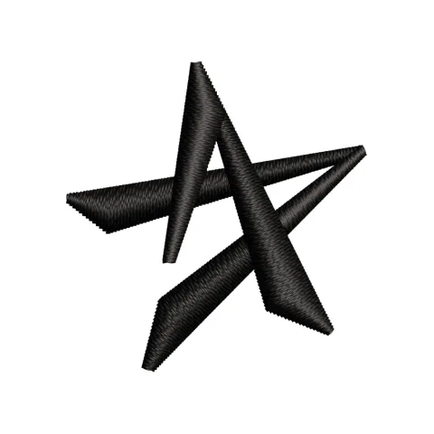 Art Star Embroidery Design