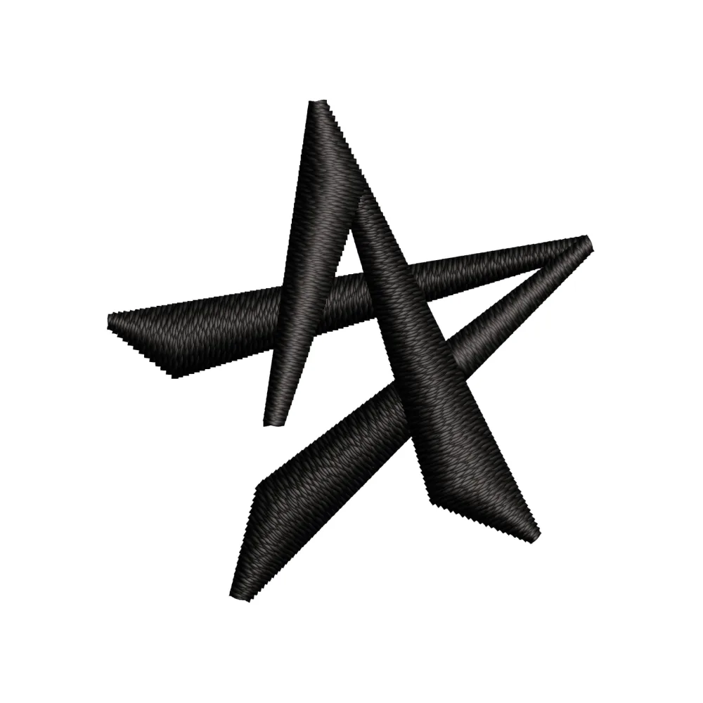 Art Star Embroidery Design