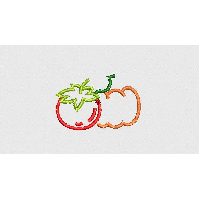 Tomatoes Embroidery Design