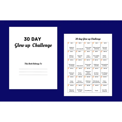 Day Glow Up Challenge Planner