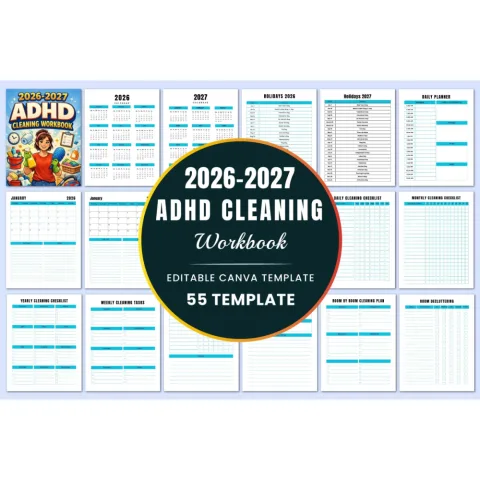 ADHD Cleaning Workbook