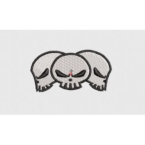 Skull Embroidery Design