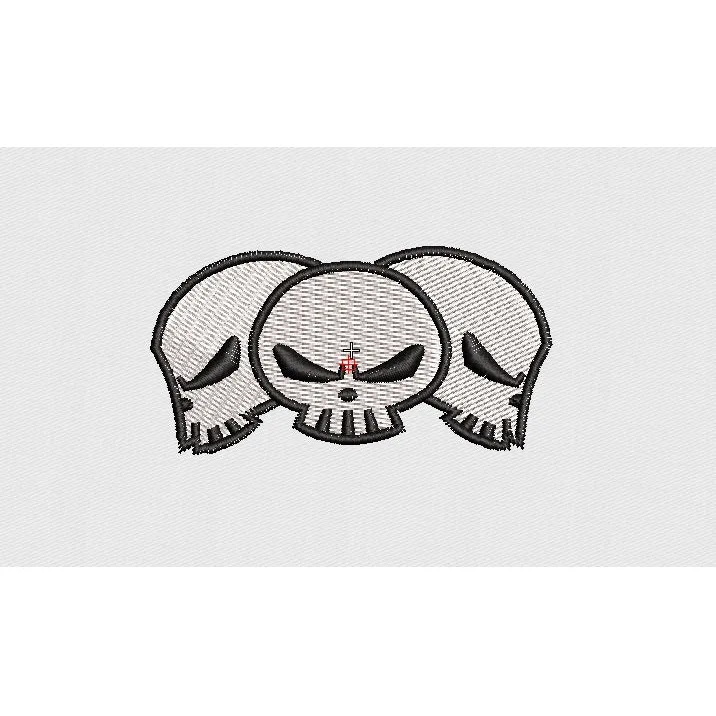 Skull Embroidery Design