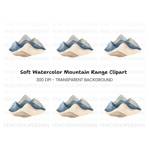 Abstract Mountain Clipart Bundle