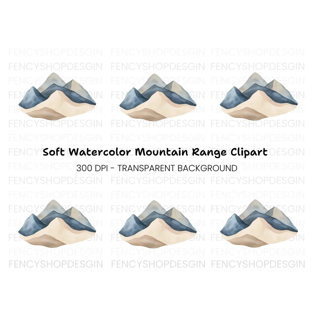 Abstract Mountain Clipart Bundle