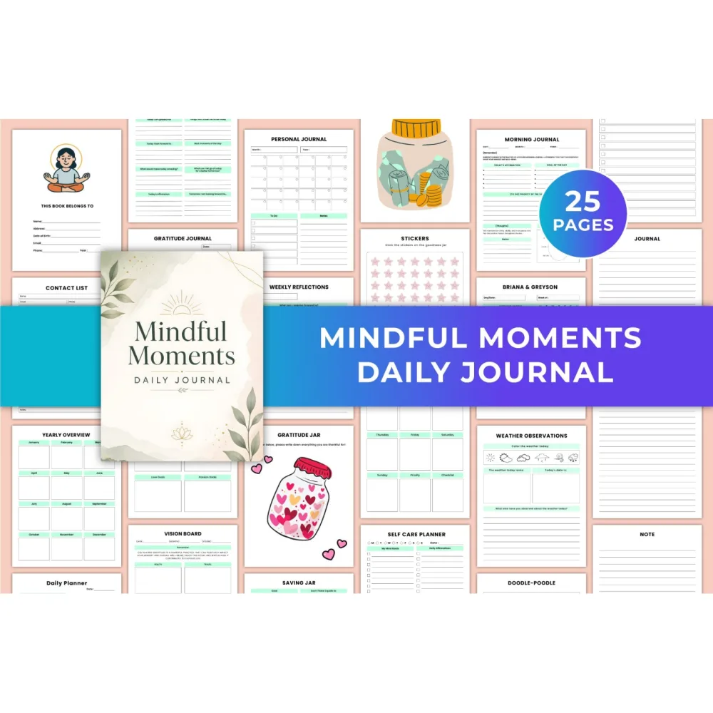 Mindful Moments Daily Journal