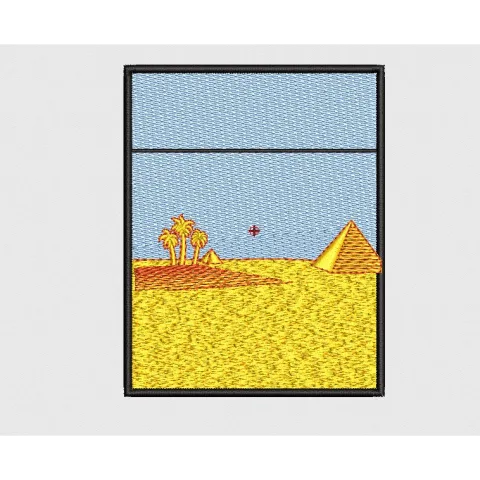 Desert Embroidery Design