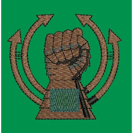 Rising Power Gauntlet Embroidery Design
