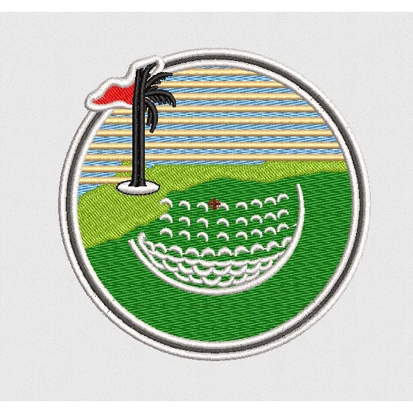 Golf Embroidery Design