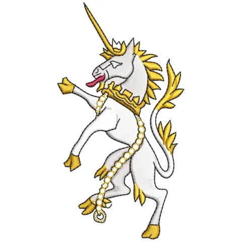 Unicorn King Embroidery Design