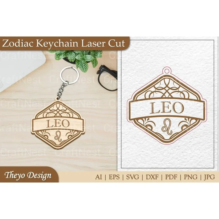 Zodiac Keychain SVG Collection
