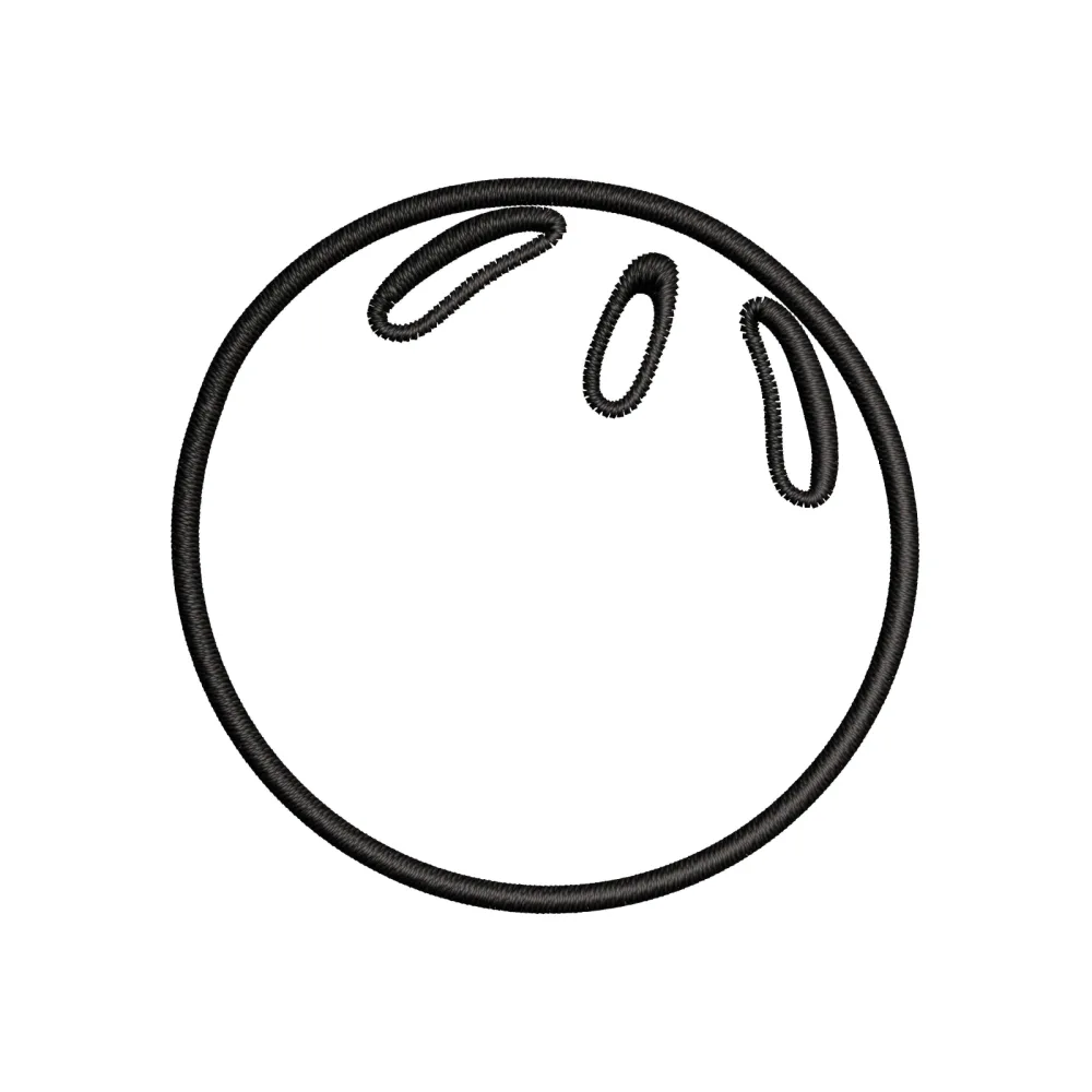 Big Play Ball Embroidery Design