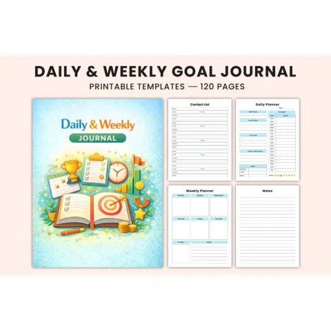 Daily & Weekly Goal Journal