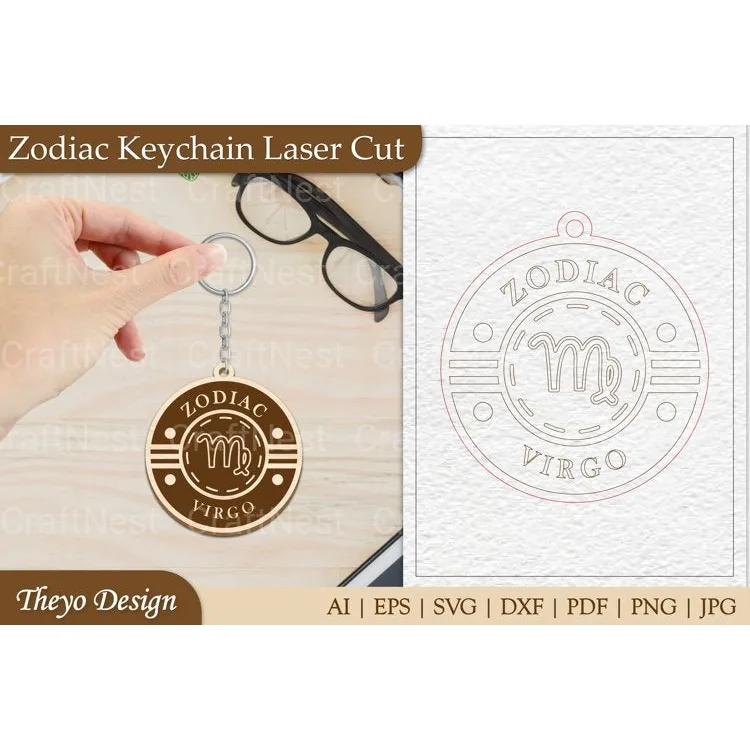 Zodiac Keychain SVG Collection