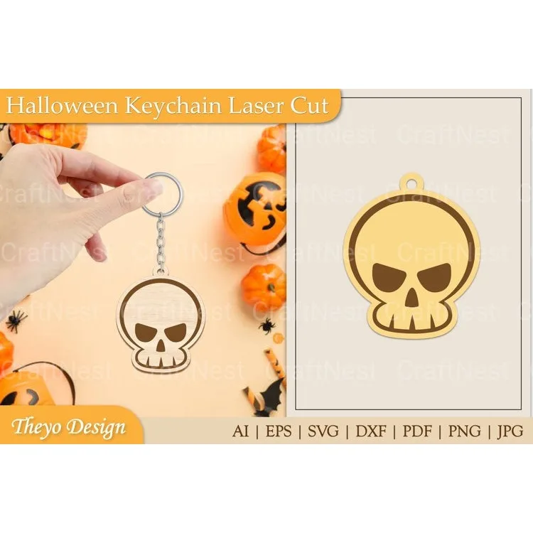 Halloween Keychain SVG Bundle