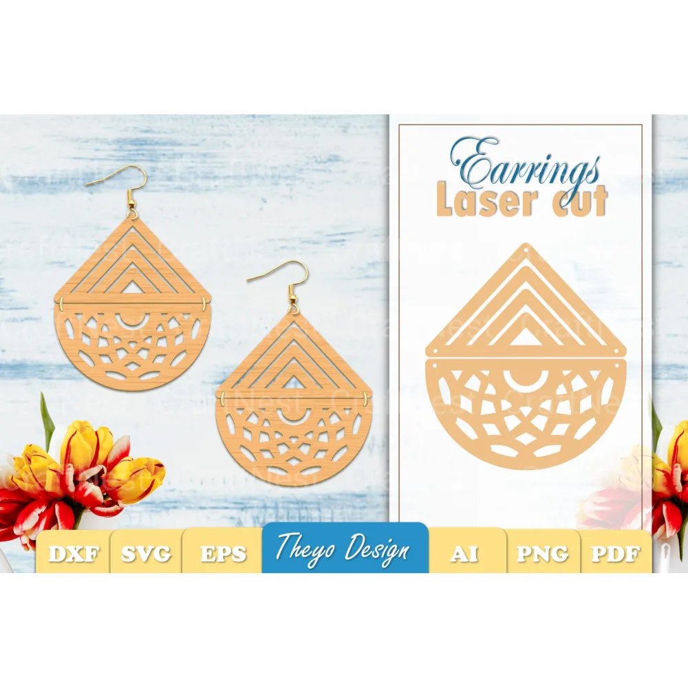 Earrings Mandala SVG Bundle