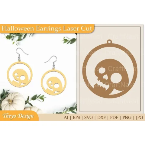 Halloween Earrings SVG Bundle