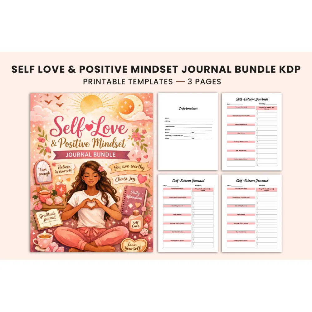 Self Love Positive Mindset Journal