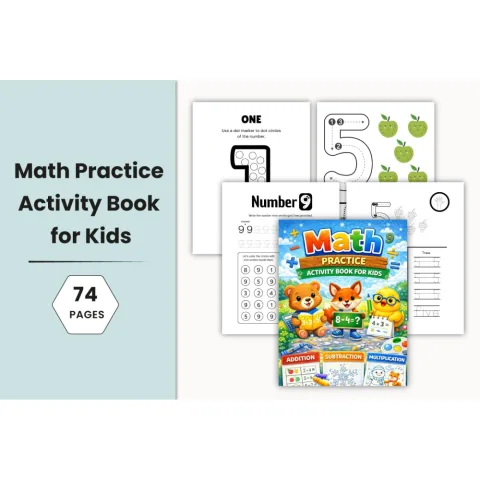Math Practice Activity Planner for Kids