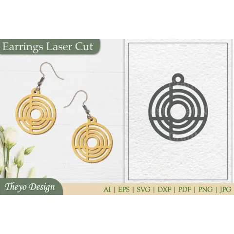 Laser Cut Earrings SVG Bundle