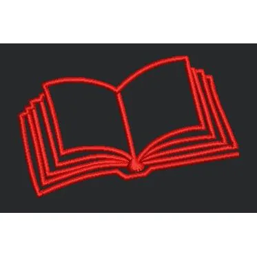 Red Book Embroidery Design