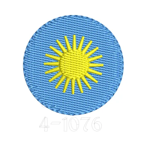 Cool Sun Embroidery Design