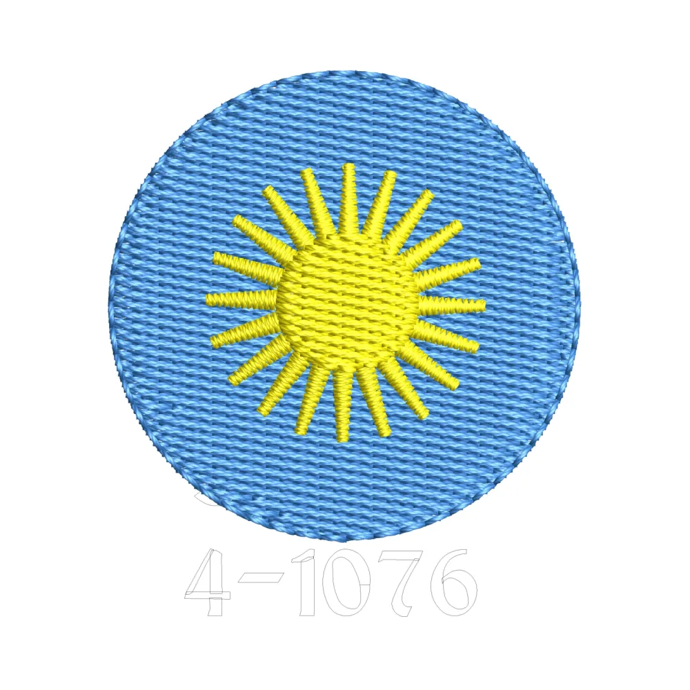 Cool Sun Embroidery Design