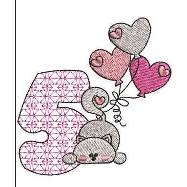 Cat Embroidery Design