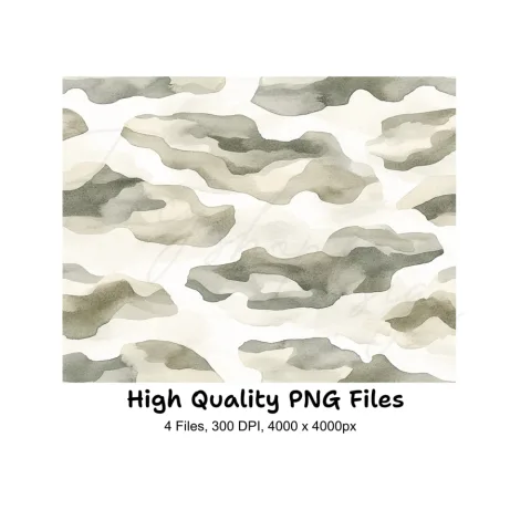 Camouflage Pattern Clipart Bundle