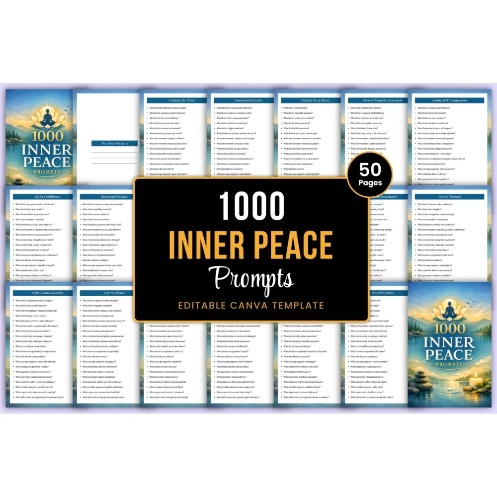 Inner Peace Prompts for Mindfulness and Relaxation