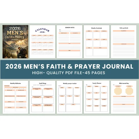 Men's Faith Prayer Journal