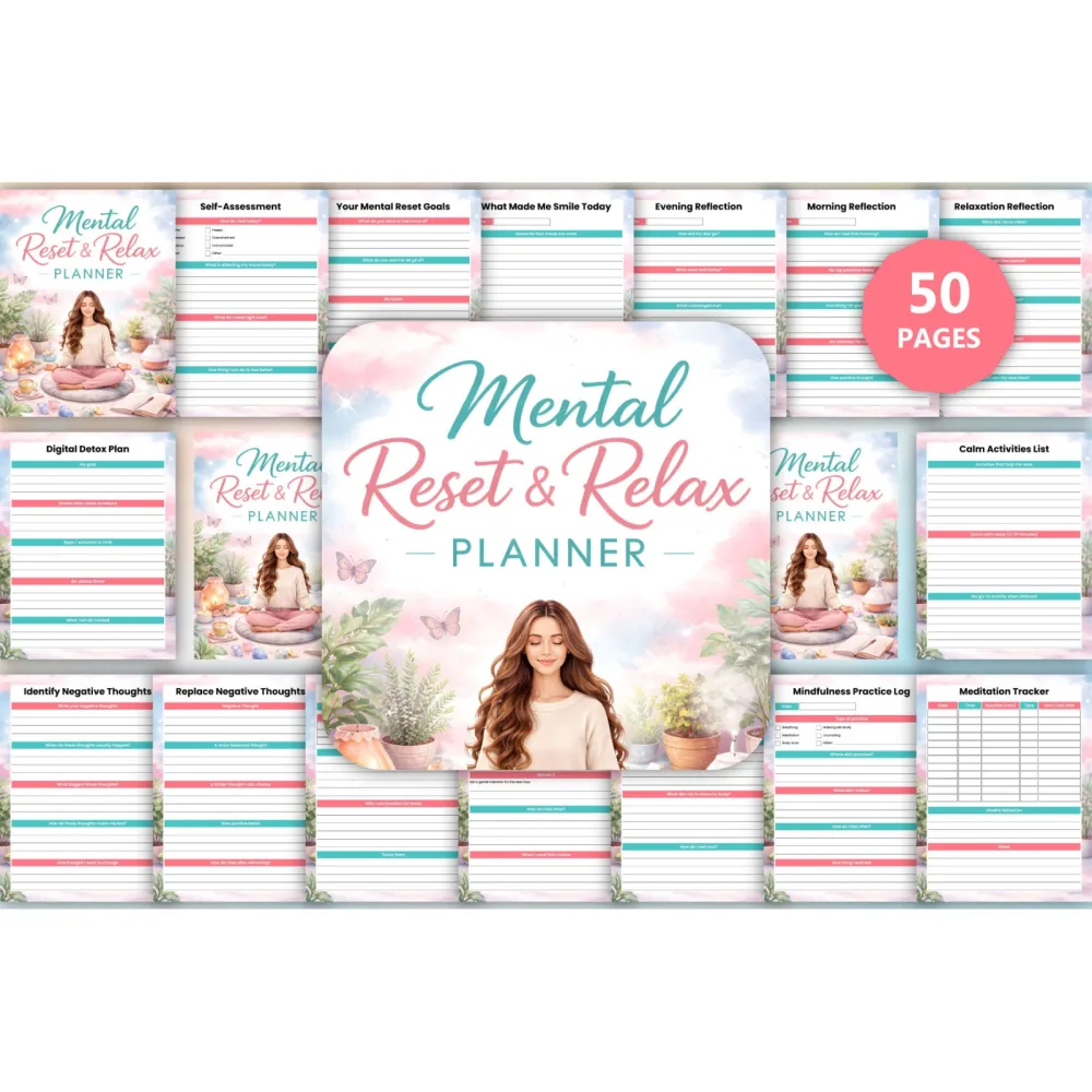 Mental Reset Relax Planner