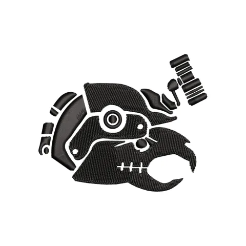 Machine Creature Embroidery Design